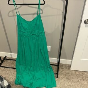 Universal Thread Green Maxi Dress with Spaghetti Straps